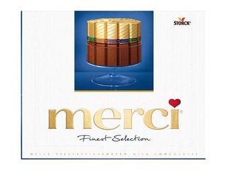 Selection of milk chocolate Merci, 250g