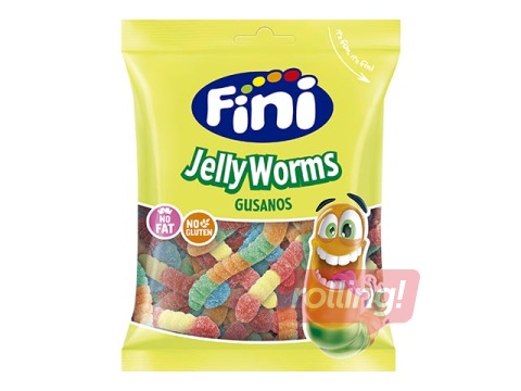 Kummikommid Fini, Jelly Worms, 90g