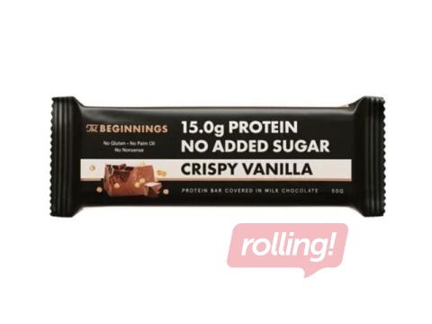 Proteiinibatoon The Beginnings, vanilli ja krõbeda maitsega, 50g