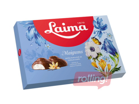 Vanillimaitseline vahukomm Laima, Maigums, tumedas šokolaadis, 185g