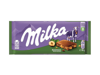 Piimašokolaad sarapuupähklitega Milka, 90g