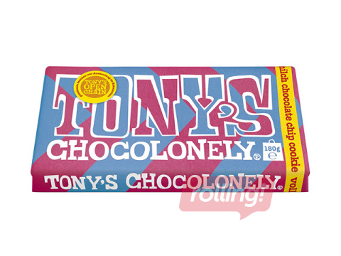 Šokolaad Tony's, Chip Cookie, 180g