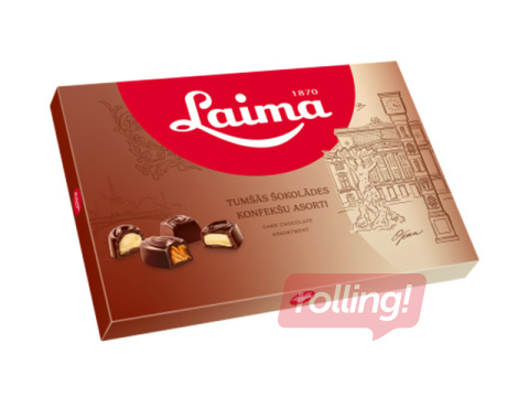 Tumeda šokolaadi kommide valik Laima, 215g