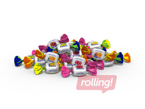 Kommid Mieszko, Pikolo, puuvilja-marjamaitselised kõvad kommid, 1kg