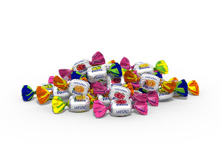 Kommid Mieszko, Pikolo, puuvilja-marjamaitselised kõvad kommid, 1kg