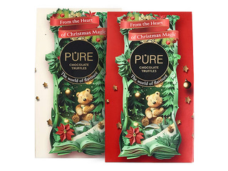 Piimašokolaadist trühvlid Pure Chocolate “Talve Assorti” kreemitäidisega, 120g