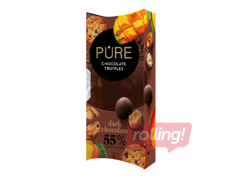 Tumeda šokolaadi trühvlite valik Pure Chocolate, Gourman, 108g