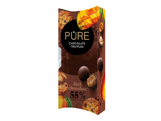 Tumeda šokolaadi trühvlite valik Pure Chocolate, Gourman, 108g