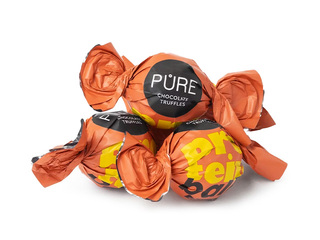 Tumedast šokolaadist trühvlid Pure Chocolate šokolaadise proteiinitäidisega, 500g