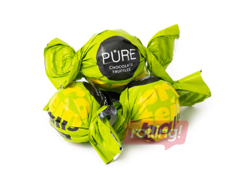 Tumedast šokolaadist trühvlid Pure Chocolate maapähkli proteiinitäidisega, 500g