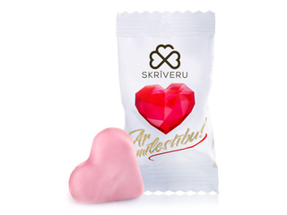 Martsipanikommid Skrīveru Saldumi, Armastusega, maasikamaitselised, 400g