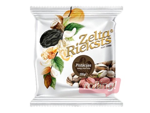 Pistaatsiapähklid Zelta rieksts, naturaalselt avatud, soolased, 500 g