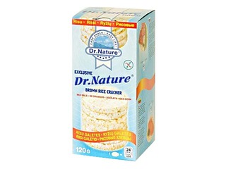 Riisikreekerid Dr. Nature ilma soolata, 120 g