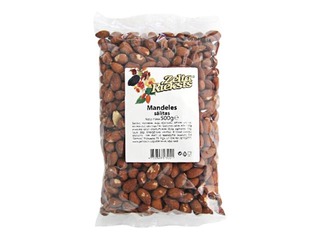 Mandlid, röstitud, soolased, 500g