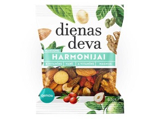 Pähklite ja kuivatatud puuviljade segu Harmony, 40 g