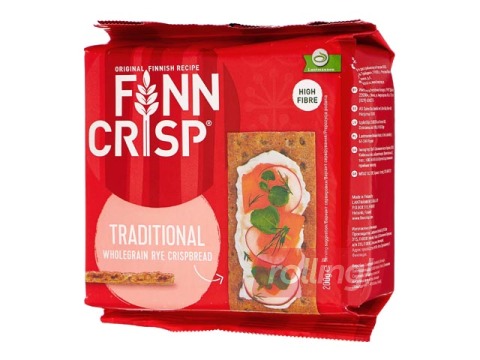 Traditsioonilised ristkülikukujulised Finn Crispi küpsised, 200 g