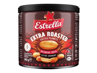 Soolatud maapähklid, ekstra röstitud, Estrella, 140 g