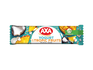 Musli batoon, AXA, jogurti ja troopiliste viljadega, 25g