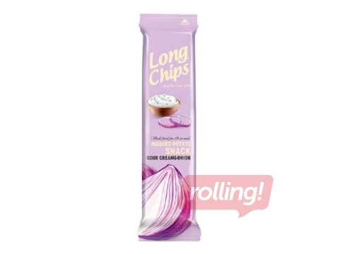 Krõpsud Long Chips, hapukoore ja sibula maitsega, 75g
