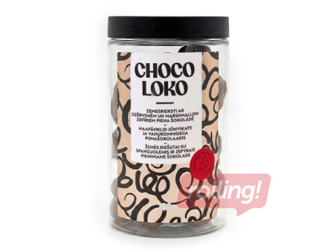 Maapähklid jõhvikate ja vahukommidega piimašokolaadis 180g