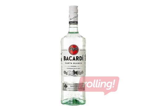 EE Rumm Bacardi Carta Blanca, 37,5%, 1L