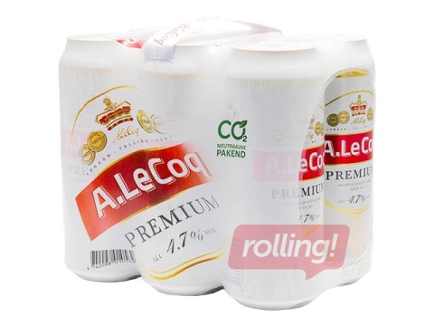 Пиво Александр Хеле Премиум 4.7% 50cl (6 шт. в упаковке)