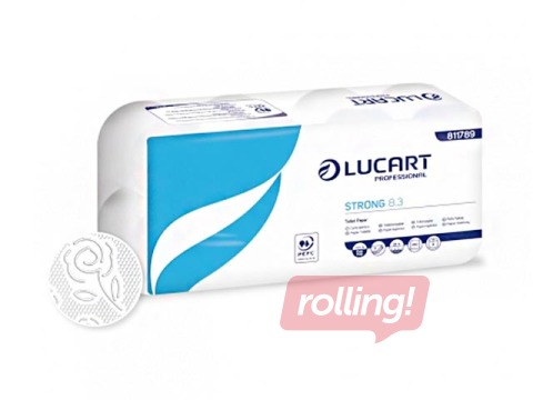 Toilet paper Lucart Strong 8.3, 72 rolls, 3 layers, white