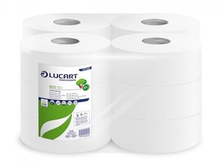 Туалетная бумага Lucart Eco 150, 2 рулонов, 2 слоя, белая
