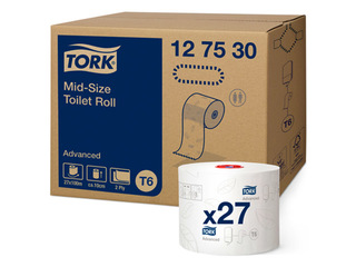 Tualettpaber Tork Premium Advanced T6, 27 rulli, 2 kihti, valge