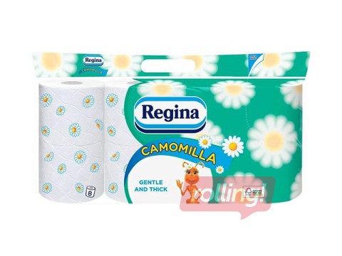 Tualettpaber Regina, kummel, 3 kihti, 8 rulli
