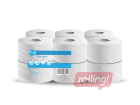 Tualettpaber Kliin, Jumbo, 2-kihiline, 180m, 12 rulli