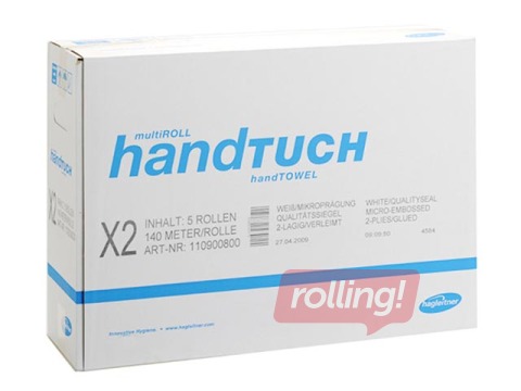 Rullpaberrätikud Xibu X2, 2-kih, 5 rulli, valge