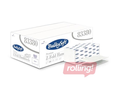 Paberrätikud Bulkysoft Premium Z-fold 83380, 2 kihti, 150 lehte, 25 pakki