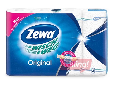 Paberrätik Zewa Wisch&Weg Original, 4 rulli