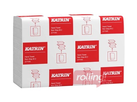 Paper towels in sheets Katrin Non Stop M2, 21 pack, 2 layers, white