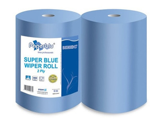 Tööstuslik paber Super Blue, Paperblu, 2 rulli, 340m, 2 kihti, sinine