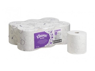 Paberrätikud Kleenex Ultra, 150 m, 6 rulli, 2 kihti, valge