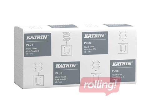 Paper towels in sheets Katrin Plus One Stop M2, 21 pack, 2 layers, white