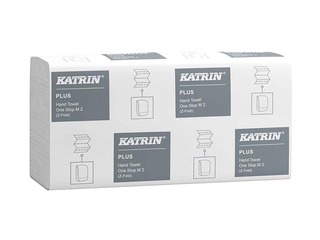 Paper towels in sheets Katrin Plus One Stop M2, 21 pack, 2 layers, white