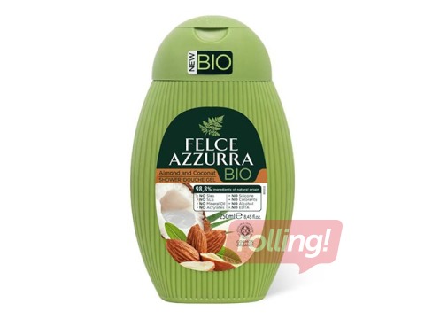 Dušigeel Felce Azzurra Bio Almond & Coconut, 250ml