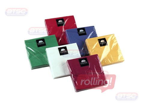 Salvetes Fasana Classic, 25x25 cm, 20 gab., bordo