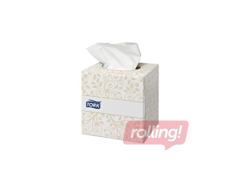 Kosmeetilised salvrätikud Tork Premium Cube, 1 pakk, 2 kihti, valge
