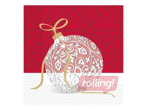 Salvrätikud, 33 x 33 cm, 20 tk., 3 kihti, Christmas design