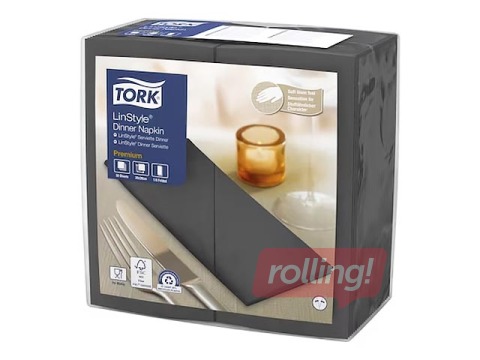 PROMO Salvrätikud Tork Premium LinStyle, tumehall 50 tk