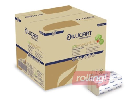 SALE Dosaatori salvrätikud Lucart Eco Natural 216 TI, 1 pakk. x 150 salvrätikut, 2 kihti