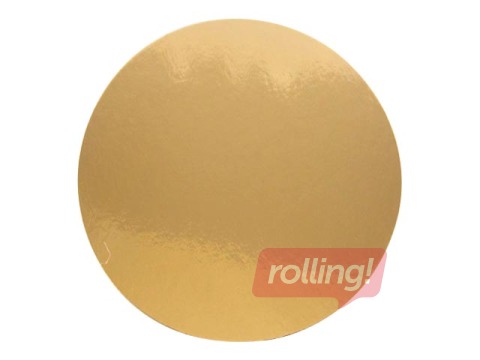 Paper coaster, gold/black, ø16cm