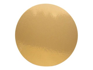Paper coaster, gold/black, ø16cm