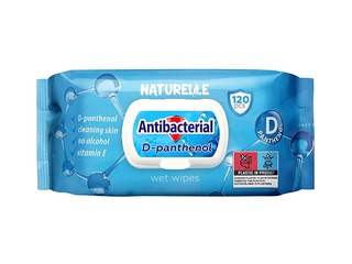 Niisked salvrätikud, Naturelle, Antibacterial, D-pantenooliga, 120 tk.