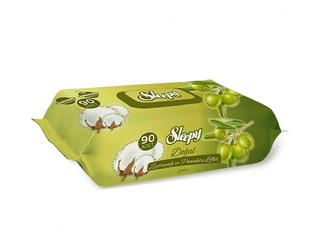 Niisked salvrätikud Sleepy, Olive, 90 tk.