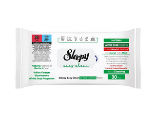 Niisked salvrätikud Sleepy, Easy Clean, White Soap, 30 tk.